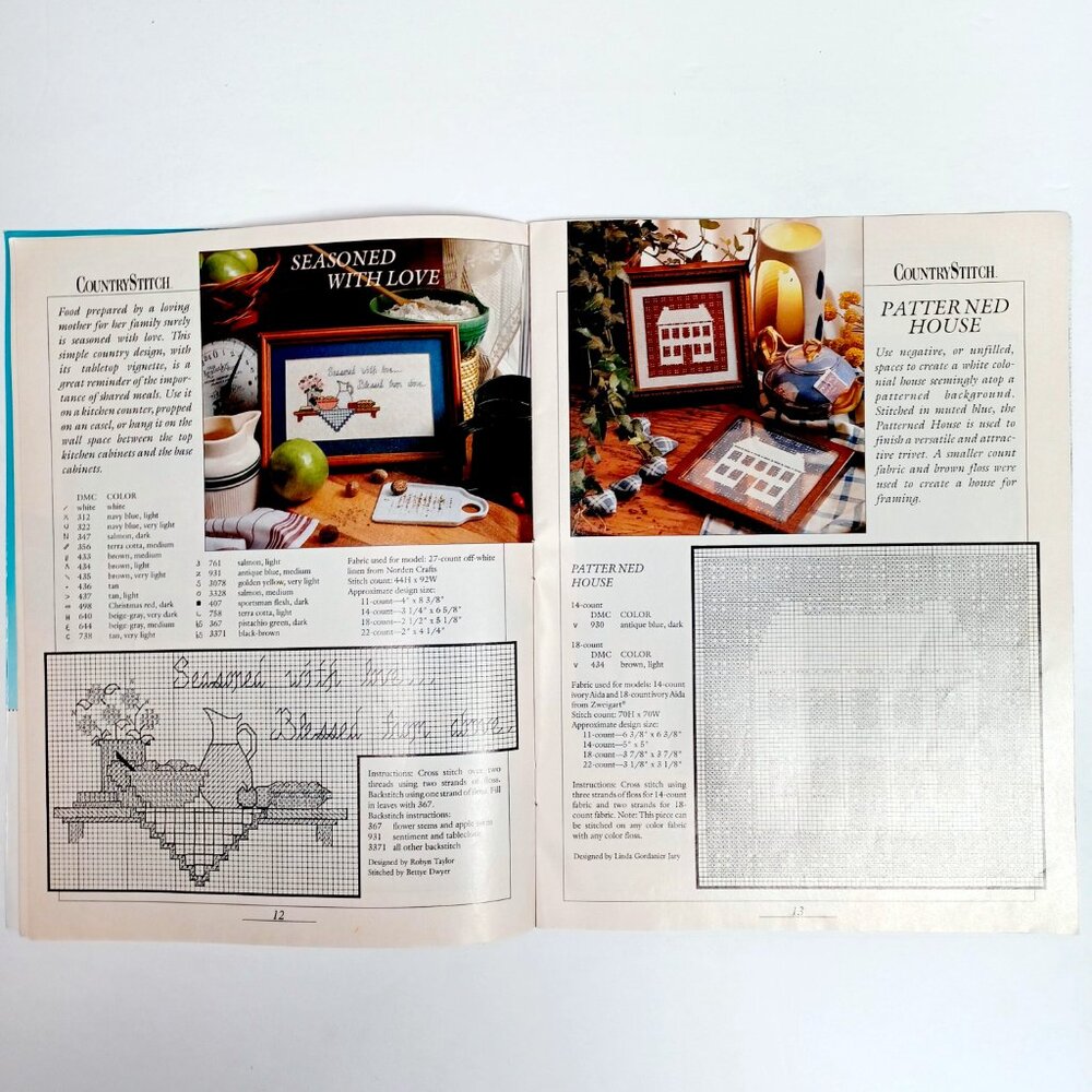 Christmas Counted Cross Stitch CountryStitch Magazine 13 Projects 36 Pages 1990 - Picture 7 of 9